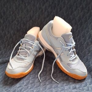 Asics Women's Light Blue and Orange Sneakers